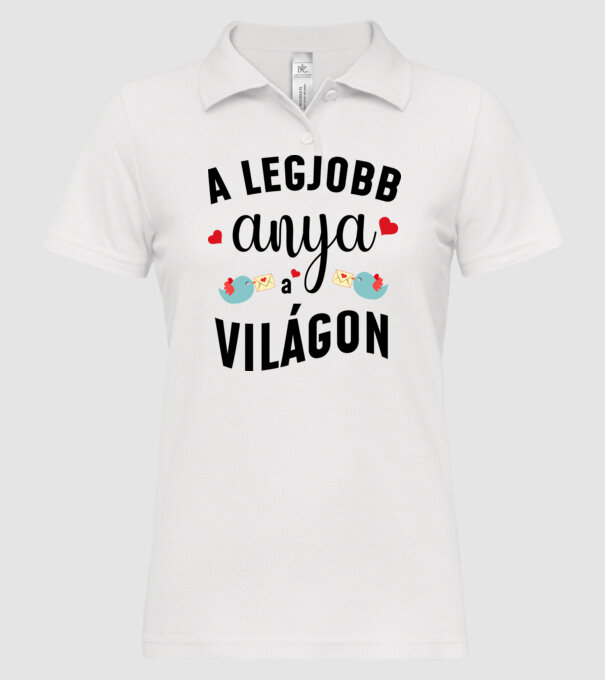  minta fehér pólón