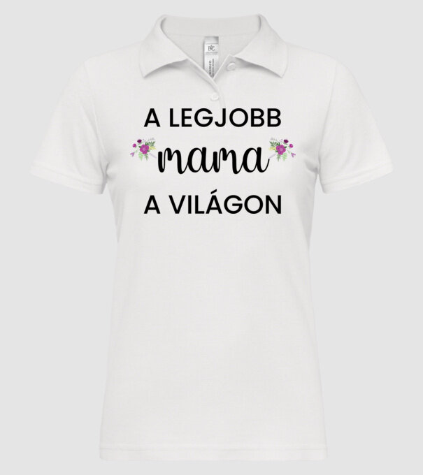  minta fehér pólón
