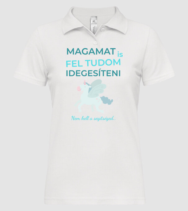  minta fehér pólón