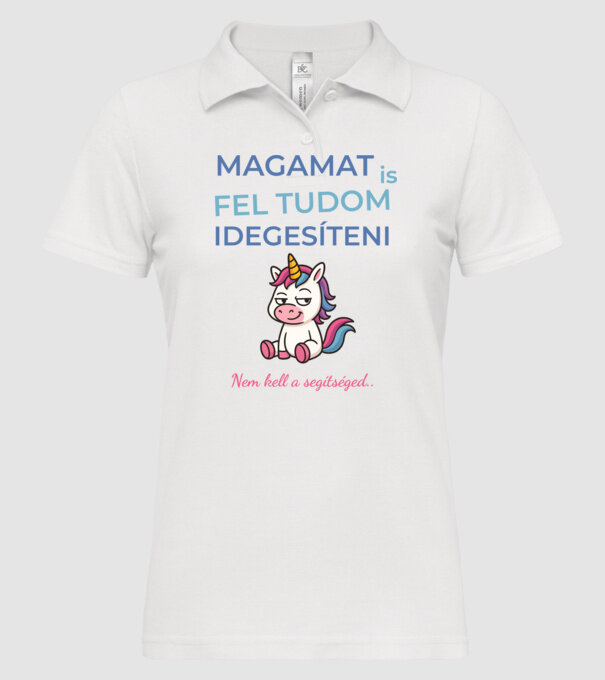  minta fehér pólón