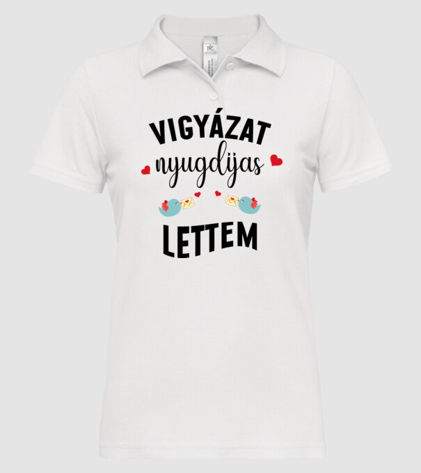  minta fehér pólón