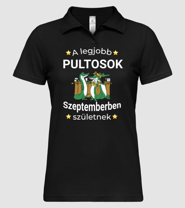  minta fekete pólón