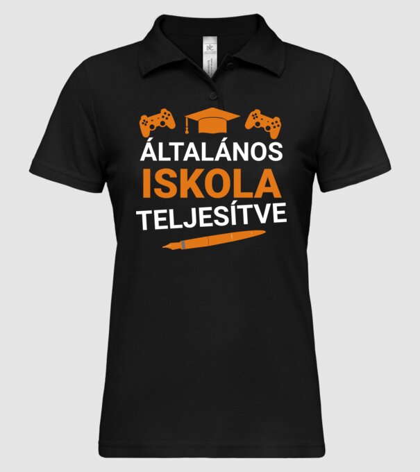  minta fekete pólón