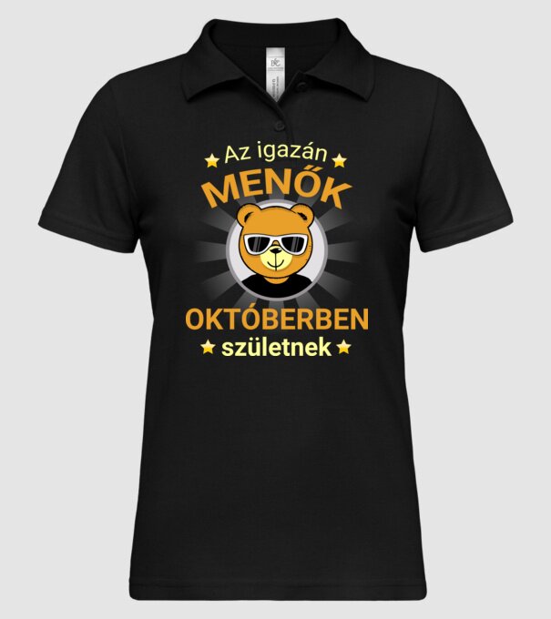  minta fekete pólón