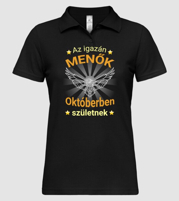  minta fekete pólón
