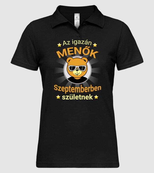  minta fekete pólón