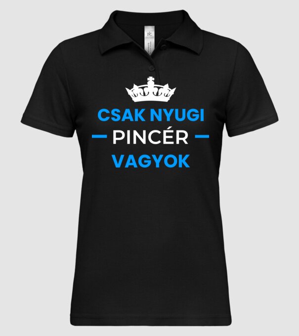  minta fekete pólón