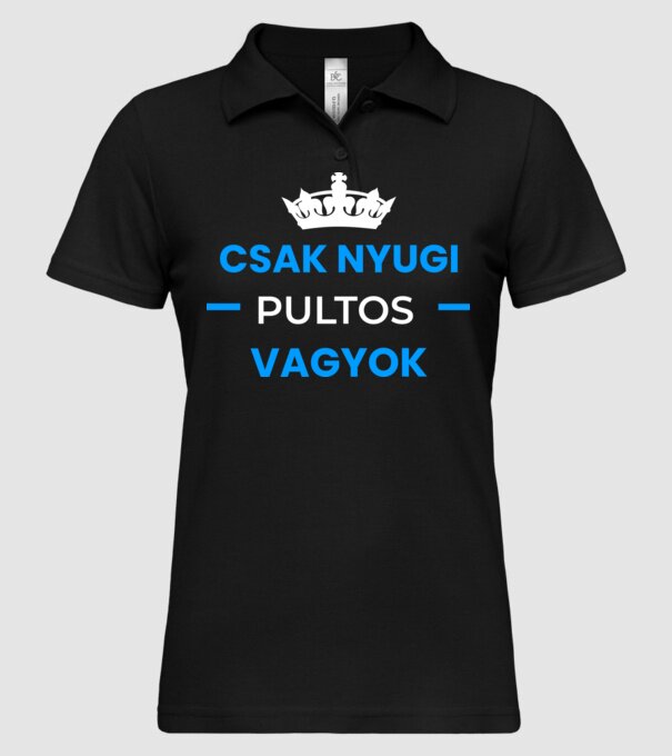  minta fekete pólón