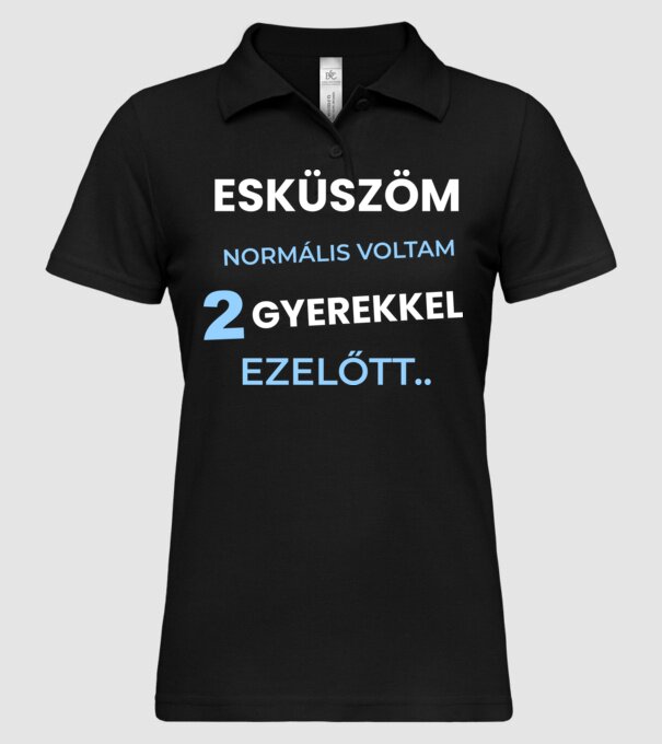  minta fekete pólón