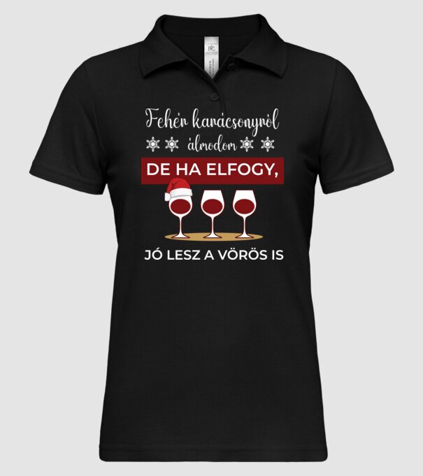  minta fekete pólón
