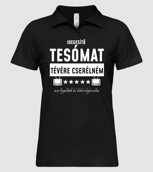  minta fekete pólón