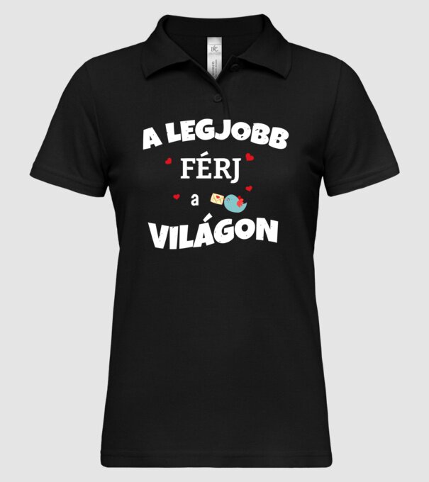  minta fekete pólón