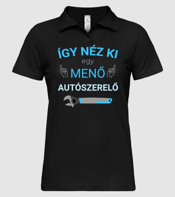  minta fekete pólón