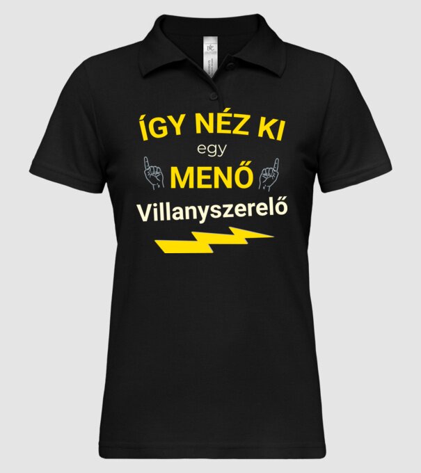  minta fekete pólón
