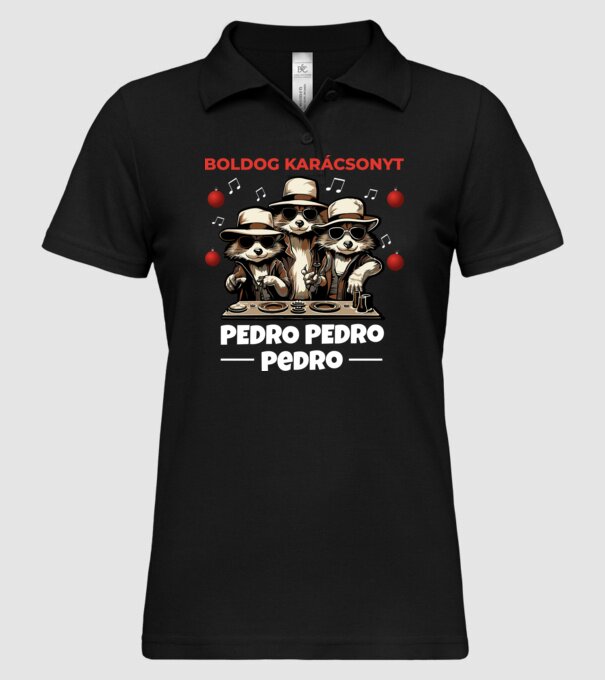  minta fekete pólón
