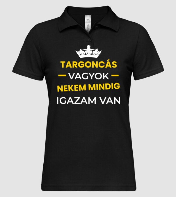  minta fekete pólón