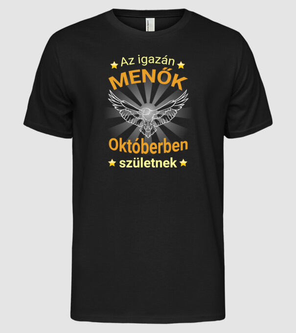  minta fekete pólón