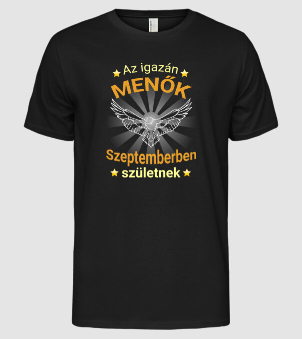  minta fekete pólón