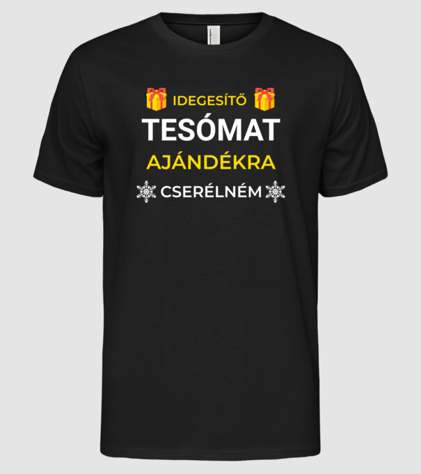  minta fekete pólón