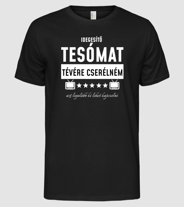  minta fekete pólón
