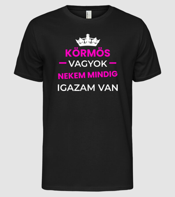  minta fekete pólón