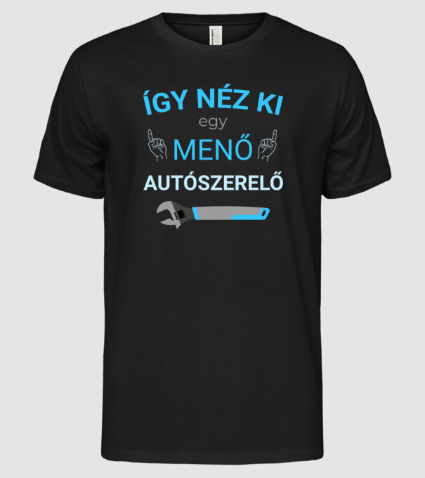  minta fekete pólón