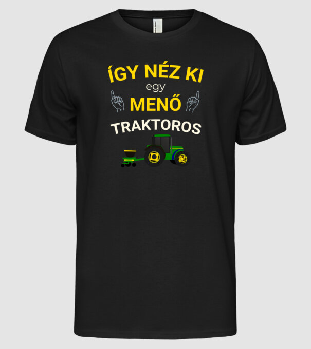  minta fekete pólón