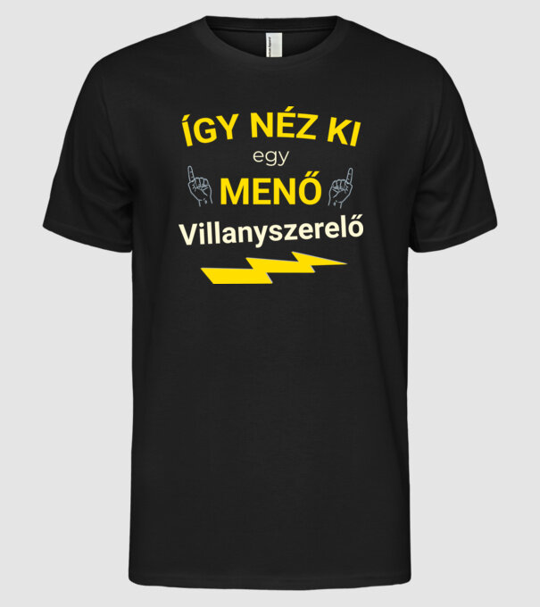  minta fekete pólón