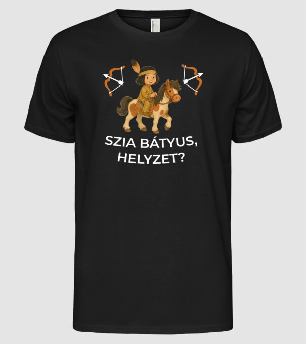  minta fekete pólón