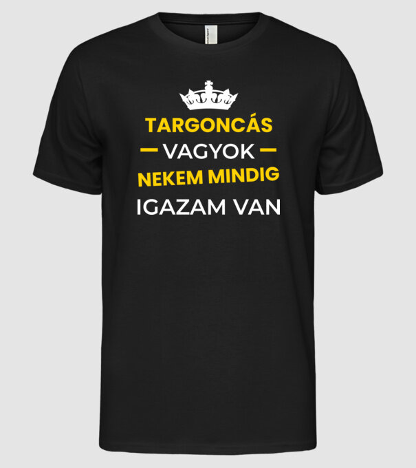  minta fekete pólón