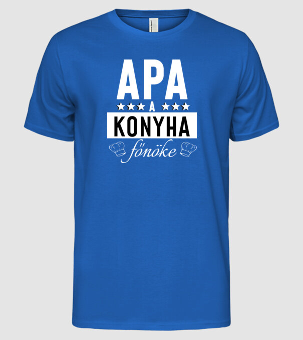  minta királykék pólón