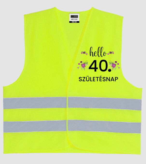  minta neonsárga pólón