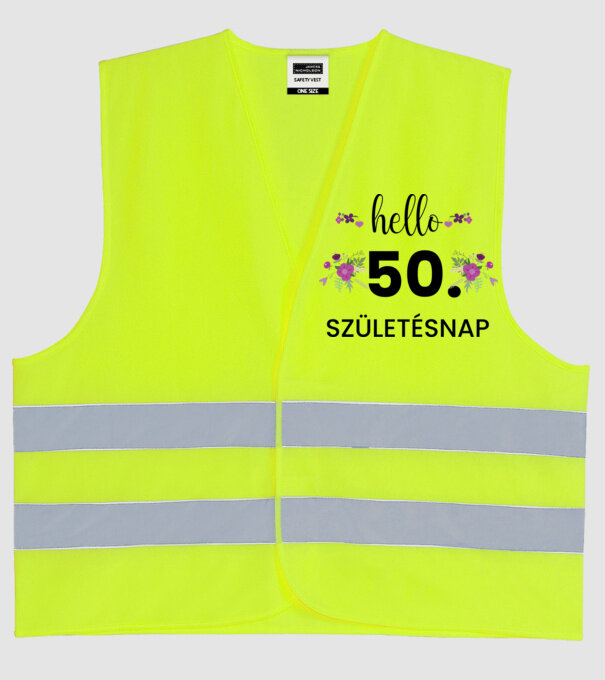  minta neonsárga pólón