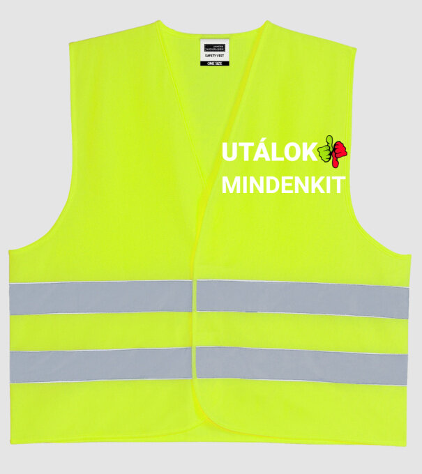  minta neonsárga pólón