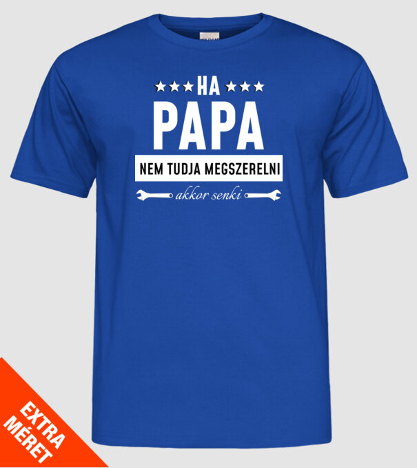  minta királykék pólón