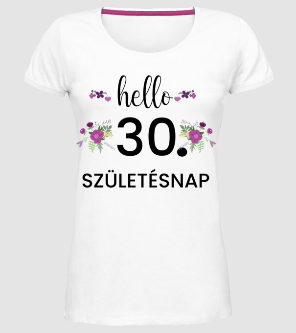  minta fehér pólón