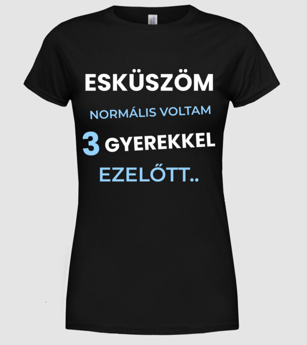  minta fekete pólón