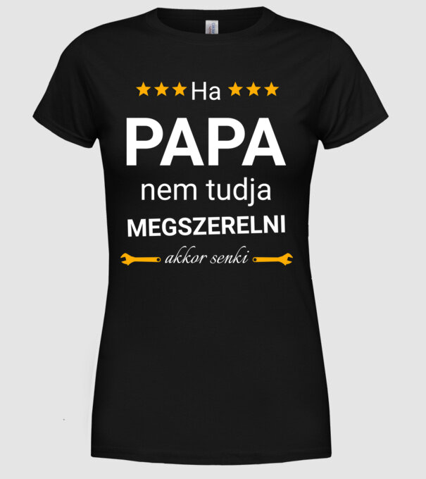  minta fekete pólón