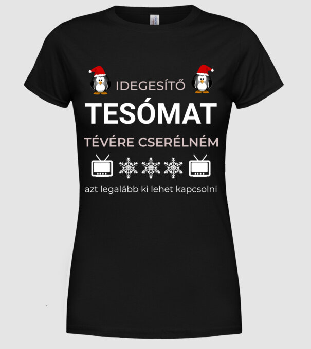  minta fekete pólón