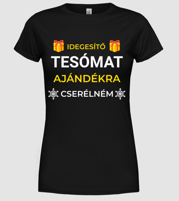  minta fekete pólón