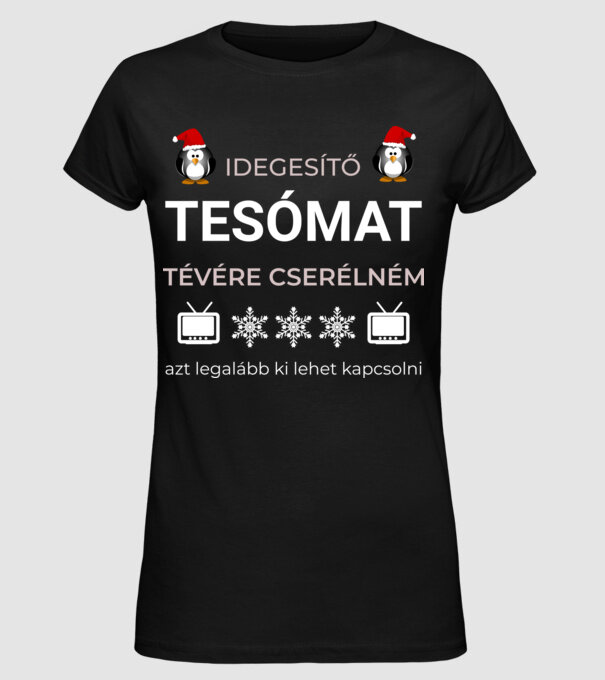  minta fekete pólón