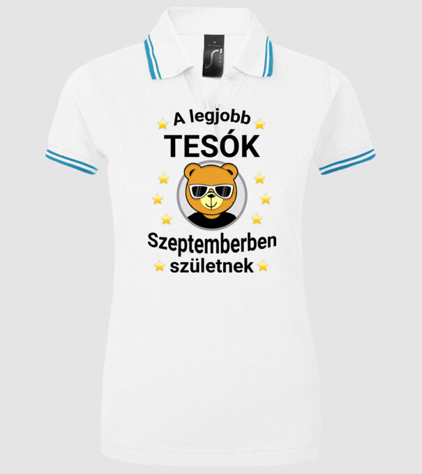  minta fehér pólón