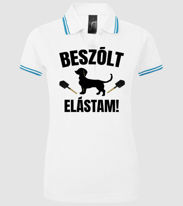  minta fehér pólón