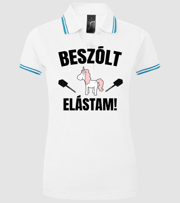  minta fehér pólón