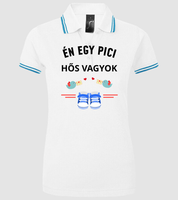  minta fehér pólón