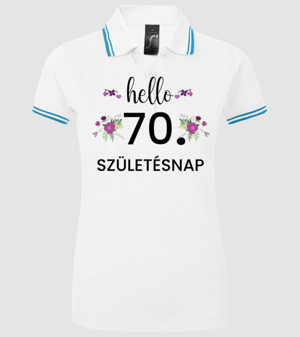  minta fehér pólón