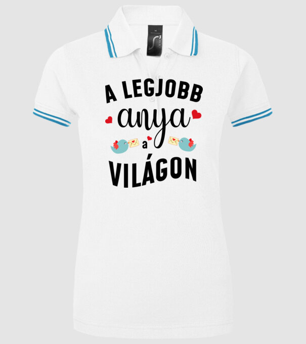  minta fehér pólón