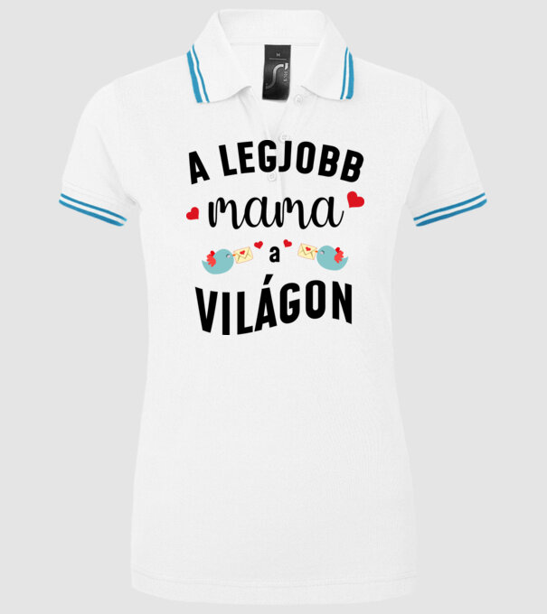  minta fehér pólón