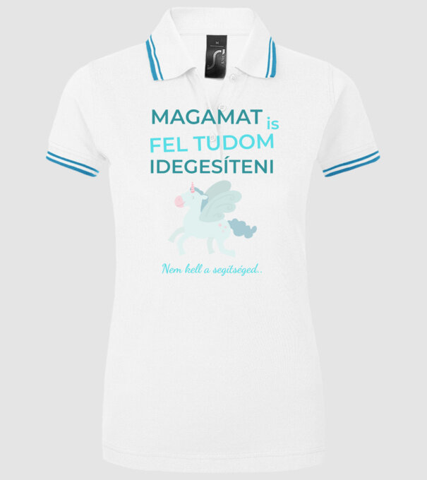  minta fehér pólón