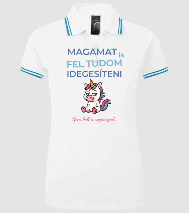  minta fehér pólón